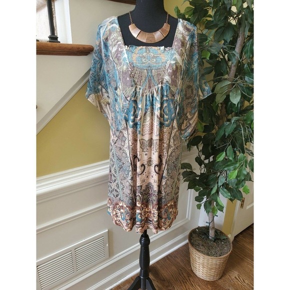 One World Women Casual Dress Large- Batman Sleeve - Picture 1 of 16